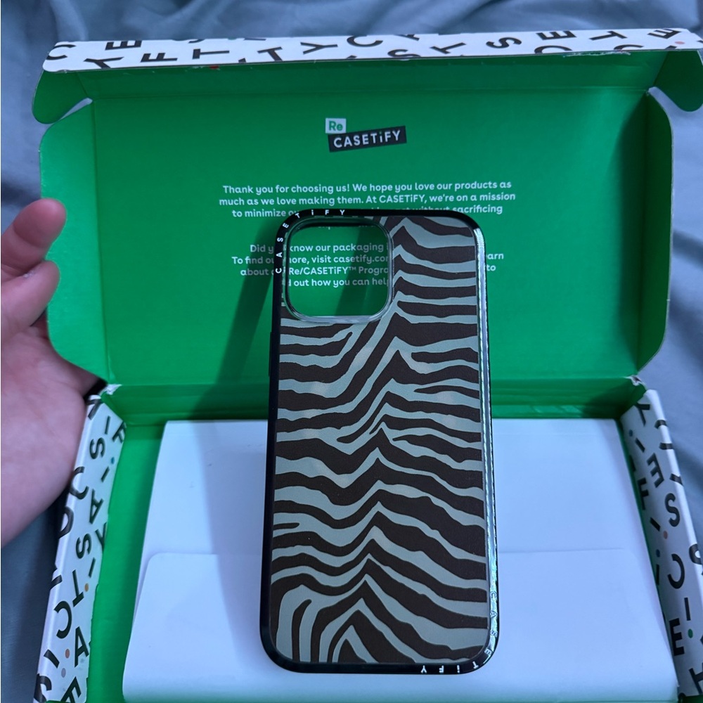 Casetify Wild Zebra Phone Case - Brown and Black IPhone 14 Pro Max